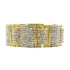 14K Gold Silve Iced Out محاكاة Diamond Micro Pave Bling Bracelet Hip Hop Bracelet for Men324Z