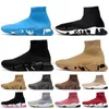 Balenciaha scarpe calzino prezzo basso stivaletti in maglia firmati uomo donna lusso azzurro vintage beige Parigi passeggiate jogging scarpe da ginnastica casual stivali uomo allenatore di velocità