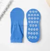 Hot Breathable Anti-friction Women Yoga exercise Socks Silicone dots Non Slip Pilates Barre Sports Dance Socks Slippers With Grips outdoor indoor trampoline sock