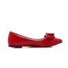 Elbise ayakkabı moda ayakkabıları kadın daireler bahar sonbahar dişi bale ayakkabıları sivri ayak parmağı katı kırmızı bej rahat düz loafer ayakkabıları büyük boy 48 l230721