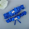 Vends une pièce jarretières de mariée bleu Royal pour mariée jarretières de mariage style chaussettes de mariée en Satin avec tour de mariée Party2820