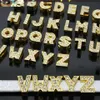 1300pcs 로트 10mm a-z 골드 컬러 풀 모조리 슬라이드 레터 알파벳 DIY 매력 10mm 키 체인에 적합합니다 234yy