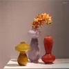 Vaser nordiska ins vintage glas vas ornament vardagsrum skrivbord konst blomma arrangemang torkade heminredningar tillbehör
