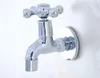 Rubinetti per lavabo da bagno Ottone cromato lucido Montaggio a parete Rubinetto per mop Fuori porta Giardino Piscina Toilette Rubinetti singoli per acqua fredda Dav153