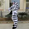 Zebra Mascot Costume Suits Strój imprezowy odzież Kreskówka Ubrania urodzinowe Halloween Xmas Easter Festival Doross282r