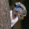 Dragon Dinosaur Mask Latex Horror Headgear Halloween Party Cosplay Costume Scared Mask Can Move Mouth Stress Reliever Toys