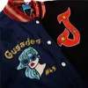 2023 womens mnes Streetwear Varsity Jackets Embroidery Patchwork Harajuku Baseball Jacket Fashion brand Oversized Punk Goth College Coat Letterman Jacket