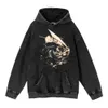 Men's Hoodies Sweatshirts Japanese Anime Attack on Titan Washed Hoodies Harajuku Vintage Sweatshirts Streetwear Pullover Shingeki No Kyojin Cotton Hoodie x0720