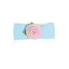 Accessoires de cheveux bandeau doux bandeau arc Turban pour enfants nés enfants chapeaux bébé fille Rose fleur caoutchouc élastique