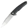 M7635 Stor flipper fällkniv D2 Satin Tanto Blade CNC G10 Handle Boll Bearing Fast Open Fapp Knives Outdoor Tools