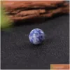 Stone 16mm Reiki Healing Chakra Natural Craft Ball Bead Quartz Mineral Crystals Tumbled Gemstones Handbit Hemdekoration Accesso DHV9E