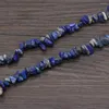 Contas requintadas moda lápis-lazúli cascalho frisado para mulheres joias fazendo charme colar pulseira acessórios 5-8 mm