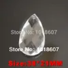 Främjande 50st Clear Crystal Facettered Teardrop Water Drop Cut Prism Hängande hängsmycken ljuskrona del Akrylpärl265U