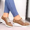 Dress Shoes Autumn Spring Wedges Sneakers Women Heels Black Blue Pink Brown Light Office Shoe Mesh Casual Pumps Zapatos Mujer