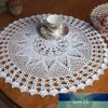 Handmade Crochet Doilies Lace Flower Tablecloth Cotton Doily Placemats Table Cover Mat Coasters Home Decor 50cm Round12895