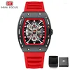 Orologi da polso 2023 Cone Fashion Orologi al quarzo Boxed Men Luxury Business Design Sport Orologio impermeabile in silicone