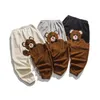 Men's Pants Fashion Bear Cartoon Pattern Fleece Casual Pants Autumn Winter Loose Plus Size Hip Hop Jogging Pants Streetwear Men Clothing 230720