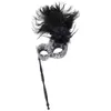 Maschere per feste Maschera per travestimento Matrimonio Carnevale Performance Costume viola Sex Lady Mask Venice Feather Sexy Halloween 230721