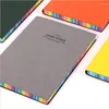 Deli pu material enkel dagbok den här artikeln konst retro mjuk läder färg kantning skiva affärsmöte officenbok bok