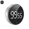 Kök Timers Digital Timer Manual Countdown Elektronisk väckarklocka Magnet LED Mekanisk matlagning Dusch Studie Stoppur 230721