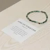 MG0023 Entier 4 mm Mini Bracelet de pierres précieuses Bracelet Turquoise Africain Yoga Mala Energy Protection Jewelry304l