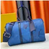 10A Borse da viaggio Keepall 35cm di alta qualità originali Mono Shadow Borsa unisex in vera pelle borsa piccola borsa da viaggio Borse per la spesa per le vacanze del fine settimana Fiore nero