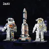 Blocks JAKI Kids Building Toys Bricks Astronaut Puzzle Space Explore Assembly Rocket Boys Girls Gift Home Decor 8501 9106 9116 230721