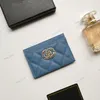 Porte-cartes de luxe de qualité supérieure Porte-monnaie C Portefeuilles avec boîte d'origine Caviar souple en cuir véritable Porte-monnaie pour femmes Porte-monnaie Porte-carte Code de sécurité