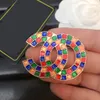 Luxury Designer Brooch Brand Letter Pins Brooches Diamond Women Brooch Suit Pin Jewelry Accessories Wedding Party Gifts