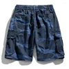 2024 Heren Shorts 2023 Men Summer Fashion Cotton Army Tactical Multi-Pocket Casual Short Pants Camouflage Los