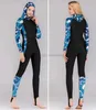 Long Sleeve Full Body one Piece Hoodie wetsuit female girls Diving Suit SCUBA Snorkeling Spearfishing surfing Wetsuit Underwater stretch women sportswear suits