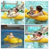 Sand Play Water Fun Portable Baby Pool Float Neck Ring With Sunshade Portable Mother Children Swim Circle Inflável Safety Swimming Ring Assento Float 230720