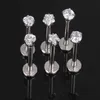 1 2x8x3mm 16G Silver Internt gängad Prong Gem Labret Lip Piercing Zircon LaBret Ring Tragus Earring280k