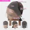 Full Lace Wig Human Hair Brazilian Body Wave Front Wigs For Women PrePlucked HD Frontal Ponytail