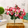 Decorative Flowers Artificial Flower Five-Fork Garden Home Decoration Fake Plant Silk Simulation Bonsai Living Room Wedding Supplies