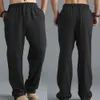 Męskie spodnie Letnie bawełniane bawełniane lniane luźne sznurka joga spodnie odzież pantelones de hombre 230720