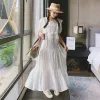 Summer butterfly fungus edge white fairy dress to show thin temperament female skirt