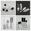 7ML LED Licht Zwart Cosmetische Lippenstift Containers Make up Tool Plastic Vierkante Concealer Fles Lipgloss Buis met spiegel 20pcs160G