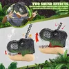 Feestmaskers Dinosaurusmasker Gloeiende ogen Beweegbare mond Dino met geluiden Halloween Horror Cosplay Kostuum Dierenrollenspel Hoofddeksels 230721