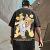 Herr t-shirts tai chi björn tryck t shirt män 100% bomull sommar kort ärm tee y2k stil anime toppar överdimensionerade t-shirt tees streetwear 8xl 230720