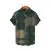 Chemises décontractées pour hommes à carreaux à manches courtes chemise hawaïenne surdimensionnée été bord de mer vacances bouton Tropical Social luxe 5XL vêtements