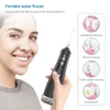 Outro Higiene Oral Oral Irrigator Recarregável Água Flosser Portátil Jato de Água Dental 310ML Tanque de Água 6 Bocal Impermeável Dentes Limpador 230720