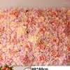 Decorative Flowers Charming Silk Rose Flower Wall For Wedding Background Home Decoration Hang On Decor Floral Bloosom Mat