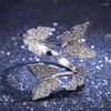 Подвесные ожерелья корейские модные ювелирные украшения для бабочек набор из нержавеющей стали S Четыре серьги для женской вечеринки Z442