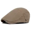 Bérets Types hommes 2023 printemps automne hiver coupe-vent rue Sboy béret chapeau rétro angleterre chapeaux pointe peintre casquettes