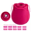 Rose Bloem Zuigen Vibrator Voor Vrouwen Clit Sucker Vaginale Clitoris Stimuleren Erotische Voor Volwassen Masturbator Tepel 210630200C