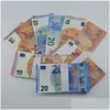 Andra festliga festleveranser 3Pack Bar Prop Fake Money 10 20 50 100 200 500 Euro Movie Childrens Toys Game 100st/Pack Drop Delive DHXTU