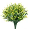 Décoratif Fleurs Couronnes Artificielle Lavande Plante Blanc Rose Violet Vert En Plastique Faux Verdure Maison Jardin Décoration Drop Del Dh4G5