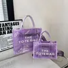 Moda legal Bolsa jocobs para compras Totes de luxo bolsa de compras bolsa de 2 tamanhos de plástico transparente Bolsa de ombro de praia Bolsas de grife femininas masculinas bolsas transversais de viagem