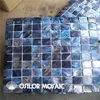 dark blue color freshwater shell mother of pearl mosaic tile for interior house decoration bathroom kitchen wall tile shell mosaic243Y